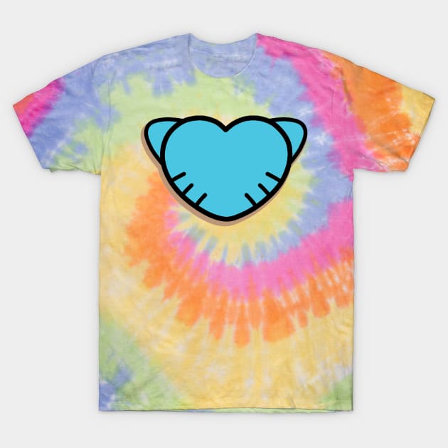 The Amazing World of Gumball Gumball Heart T-Shirt by TJ Morningstar